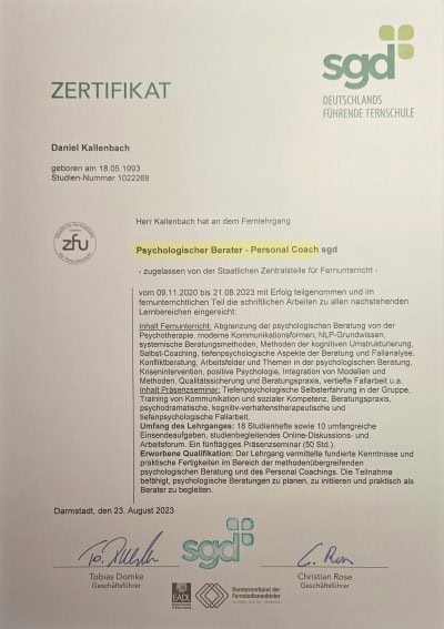 Psychologischer Berater Kaiserslautern